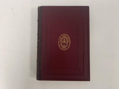 Lot of books:
* 4 In-12 books, brown leather...