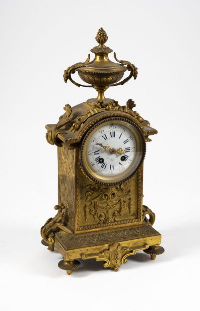 Chased and gilded brass and bronze terminal...