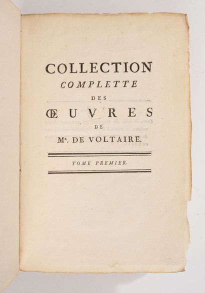 VOLTAIRE (François-Marie Arouet de) // Mannette
Collection...