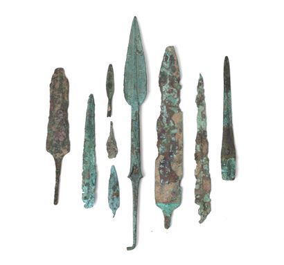 Levant, Bronze Age for the blades and Iron...