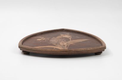 In the GALLE style
Triangular wooden tray...