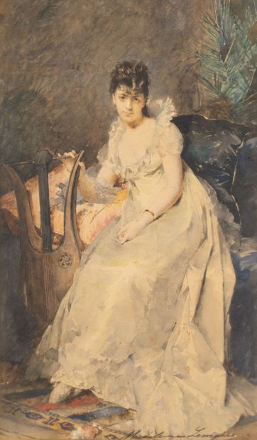Madeleine LEMAIRE (1845-1928)
Elegant woman...
