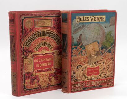 Jules VERNE
Lot of two books:
- Mirifiques...