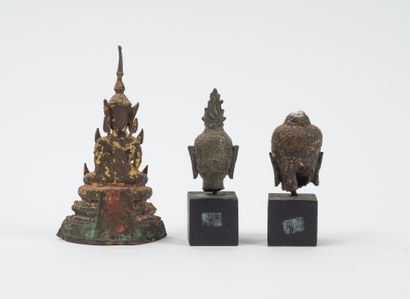 Laos and Thailand
Set of three bronze pieces...