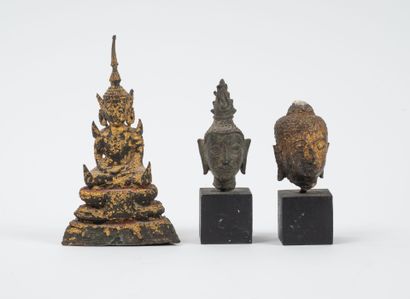 Laos and Thailand
Set of three bronze pieces...