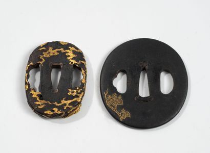 JAPAN, XIX-XXth century
Set of two iron or...