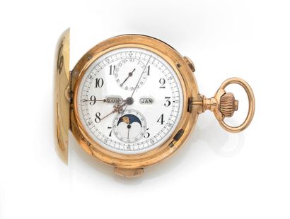 Soap pocket watch in gold (750 thousandths),...