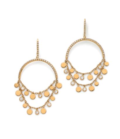 PIAGET
Pair of earrings in yellow gold (750)...