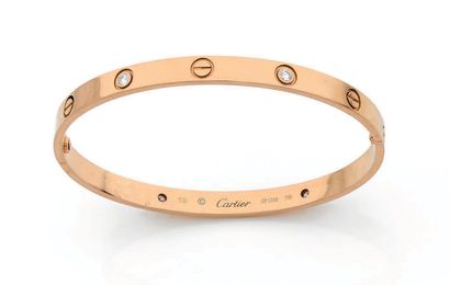 CARTIER, Love
Love bracelet in pink gold...