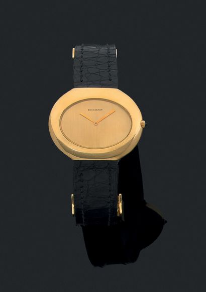 BOUCHERON
Elegant men's wristwatch.
Yellow...