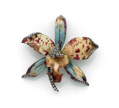 DUVAL & LE TURCQ
Beautiful orchid brooch...