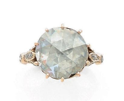 Beautiful pink gold (750) ring set with a...