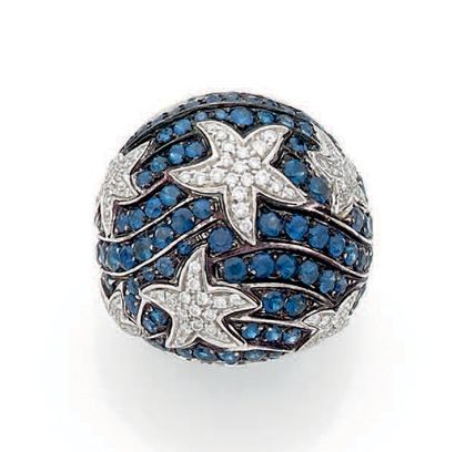 AUDEMARS PIGUET
Ball ring in white gold (750)...
