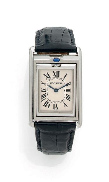 CARTIER, Tilting Tank 2390
Fine men's wristwatch,...