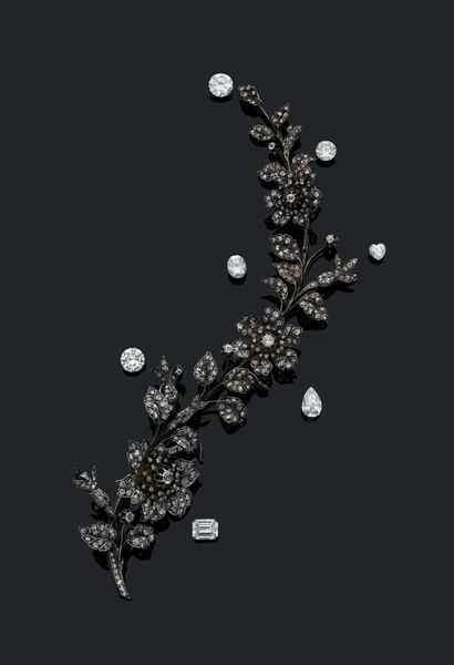 FRANCE, circa 1880
Important aspen brooch...