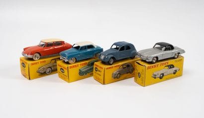 DINKY TOYS FRANCE
Lot including :
-2 CV Citroën...