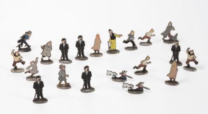CORNER after HERGE
Lot of 20 figures including...