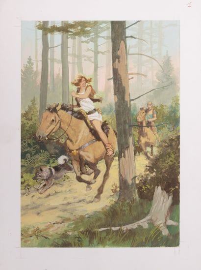 Jean Léon HUENS (1921-1982)
Riding in the...