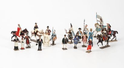 C.B.G.
Set of polychrome lead soldiers including:...