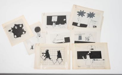 PIEM (1923-2020)
Set of 16 drawings (paper...