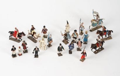 C.B.G.
Set of polychrome lead soldiers including:...