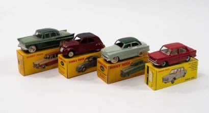 DINKY TOYS FRANCE
Lot including:
-Simca Vedette...