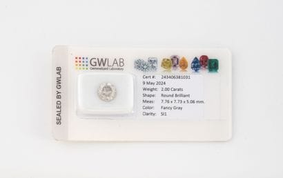 Diamant sur papier de taille brillant sous...