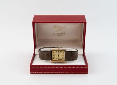 CARTIER Must Tank
Ladies' wristwatch, rectangular...