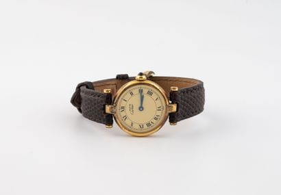 MUST CARTIER
Ladies' wristwatch in vermeil...