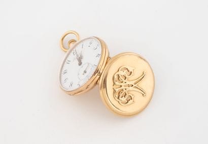 LONGINES
Yellow gold (750) gousset watch...