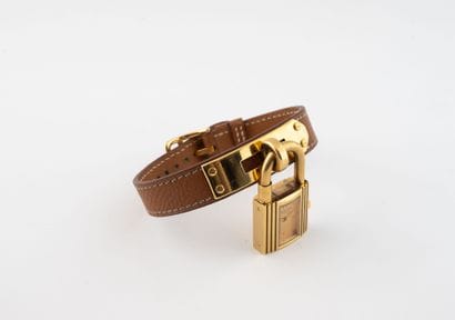HERMES 
Ladies' wristwatch, Kelly model.
Padlock-shaped...