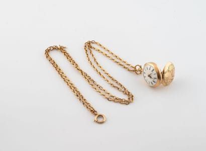 Lot including : 
- Yellow gold (750) forçat...
