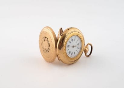 Beautiful yellow gold (750) pocket watch....