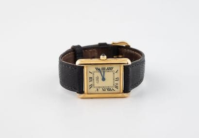 CARTIER Must, Tank 
Rectangular ladies' wristwatch...