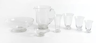 DAUM, France
Set of glasses, KIM model, including...