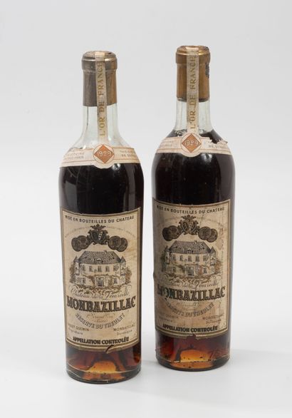 CHÂTEAU DE LA FONVIEILLE
2 bottles, 1929.
Monbazillac.
Low...