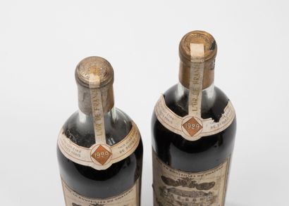 CHÂTEAU DE LA FONVIEILLE
2 bottles, 1929.
Monbazillac.
Low...