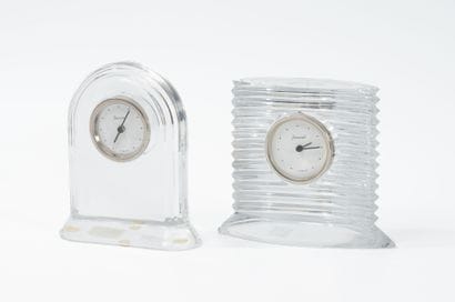 BACCARAT
Set of two clocks.
In colorless...
