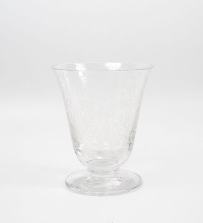 BACCARAT
Michelangelo crystal vase. 
Signed...