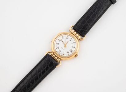 LEROY et Compagnie
Men's wristwatch in yellow...