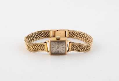 Ladies' wristwatch in yellow gold (750) with...