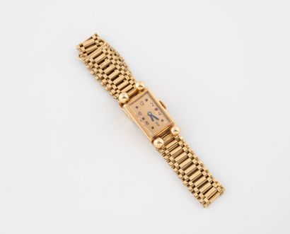 Ladies' wristwatch in yellow gold (750),...