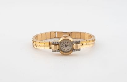 WELTA
Ladies' wristwatch in yellow gold (750),...