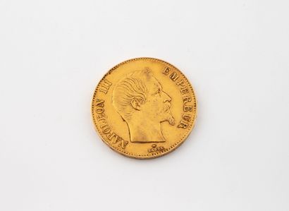100 franc yellow gold coin, Napoleon III,...