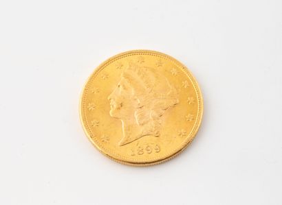 UNITED STATES
1 $20 gold coin.
1899.
Weight...