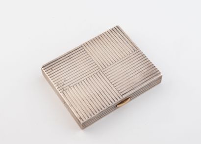 CARTIER
Silver poudrier (min.800) with yellow...