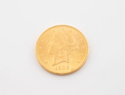 U.S.A.
20-dollar gold coin, 1906.
Weight...