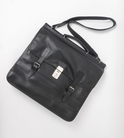 LONGCHAMP
Black leather briefcase Le Foulonné...