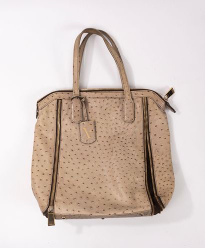 FURLA
Large shoulder bag in ostrich-style...