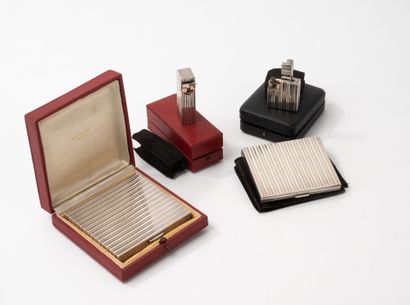 J. CHANTELOUP, Paris
Silver (925) bag set,...